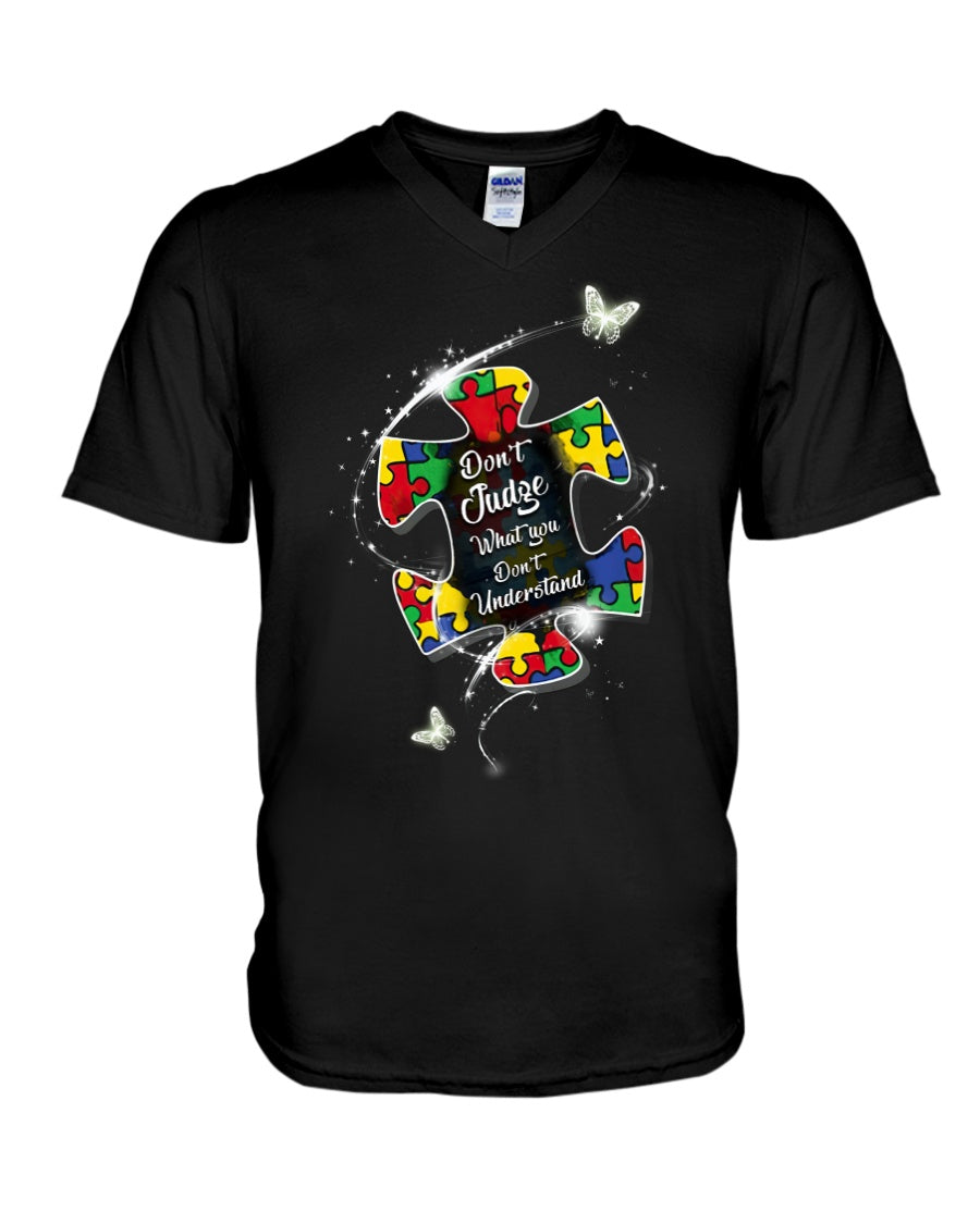 Autism Don't Judge Autism Awareness T-shirt and Hoodie