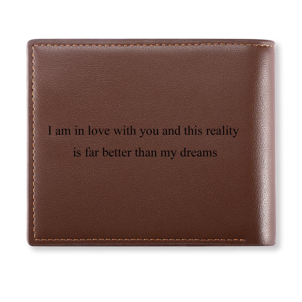 Any Photo And Text - Personalized Photo Bifold Wallet