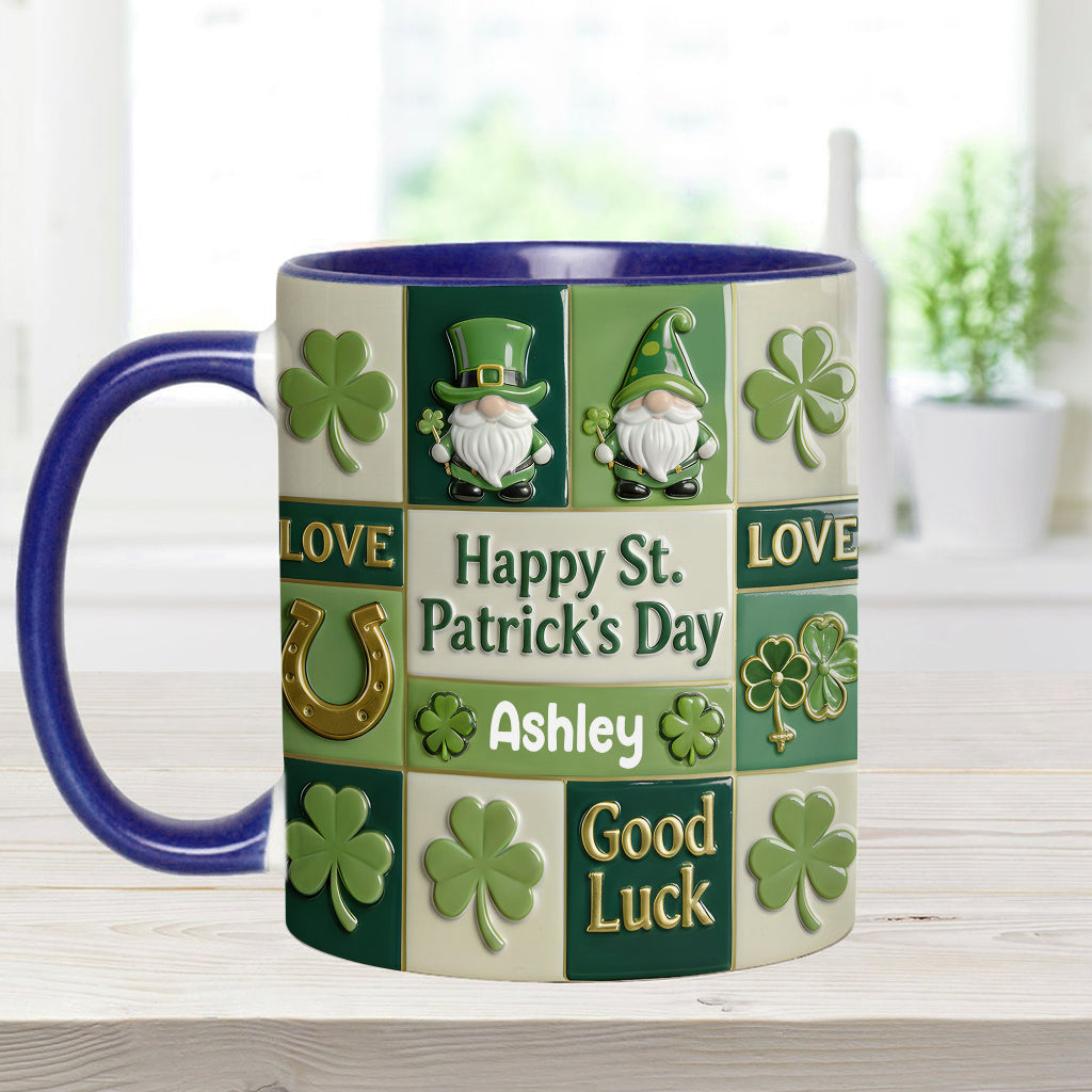 Happy St. Patrick's Day - Personalized Irish Accent Mug & Coaster