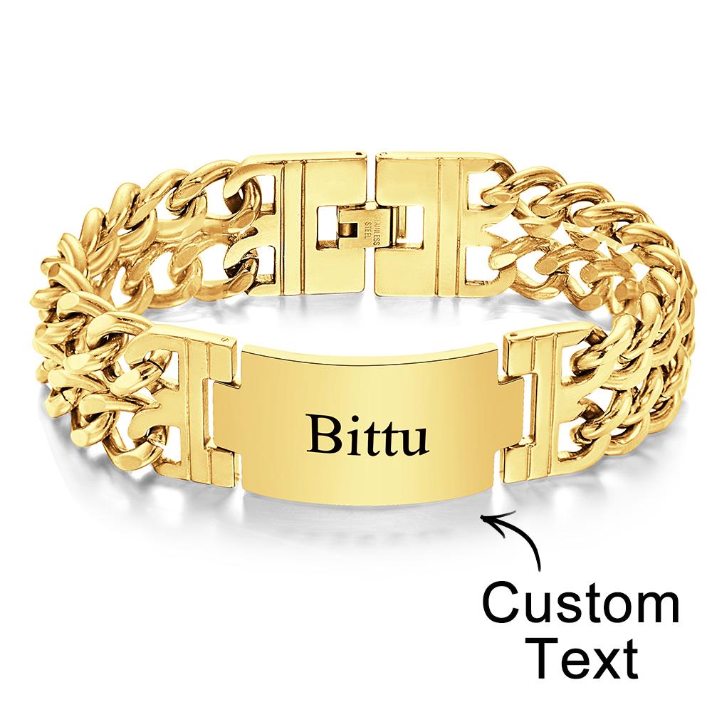Any Names - Personalized Name Wide Bracelet