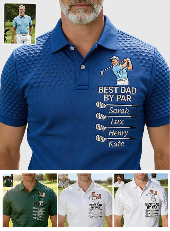 Best Dad By Far - Personalized Golf Polo Shirt
