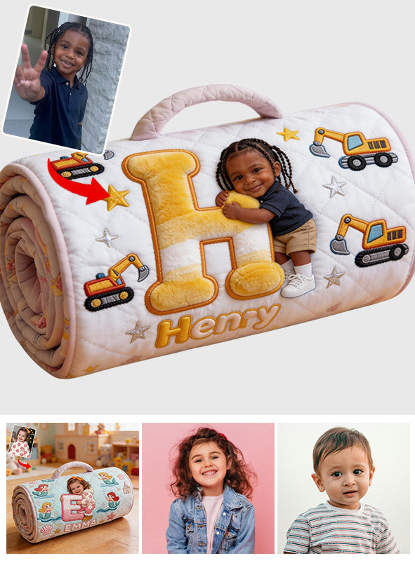 Good Night - Personalized Kid Nap Mat