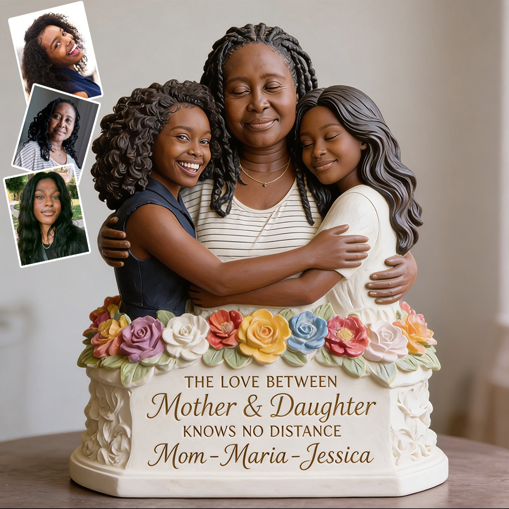 Love Between Mother And Daughter - Personalized Mother Custom Shaped Acrylic Plaque