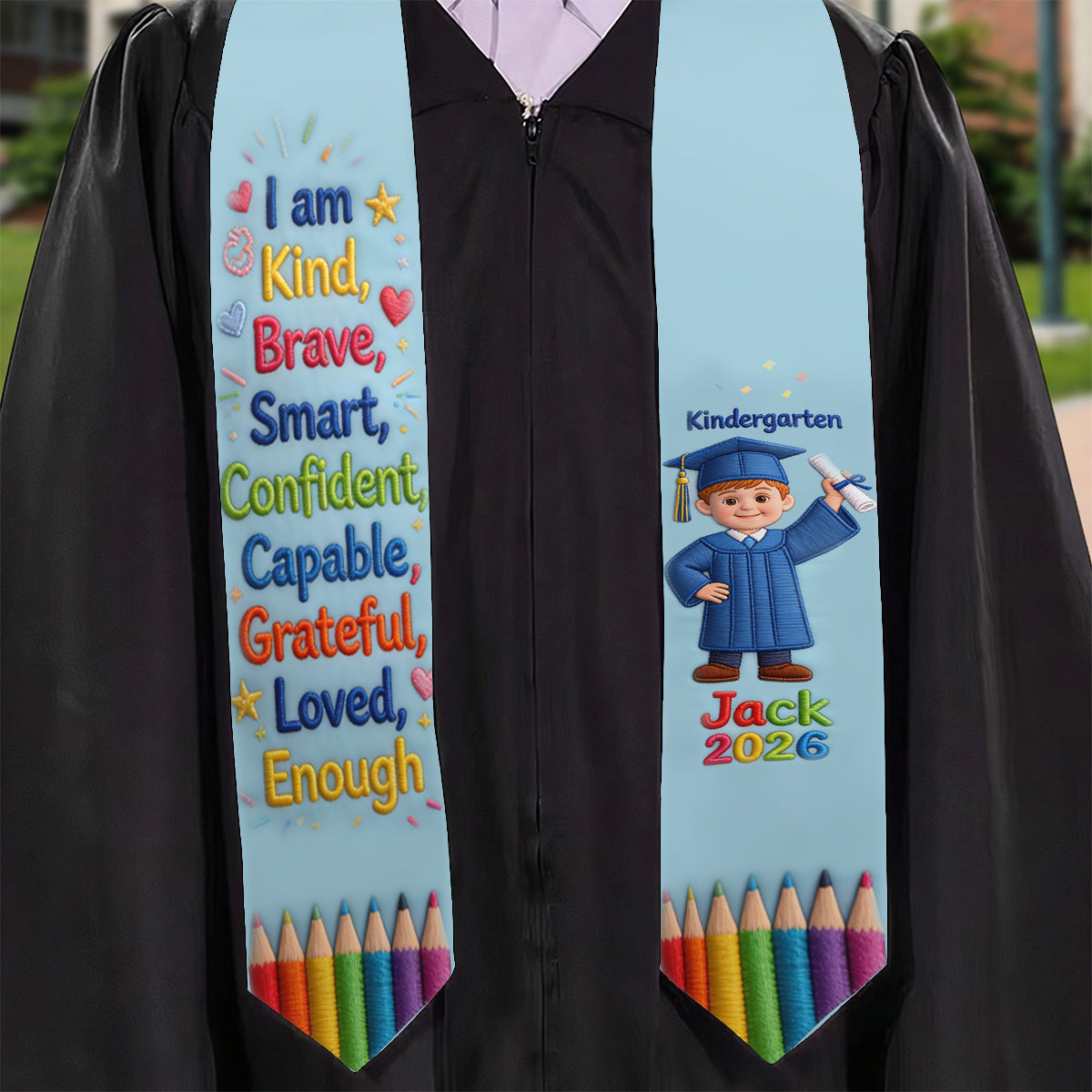 Graduation Day - Personalized Kid Graduation Stole