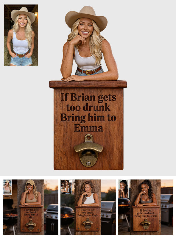 Last Call Landing - Personalized Couple Wall Bottle Opener