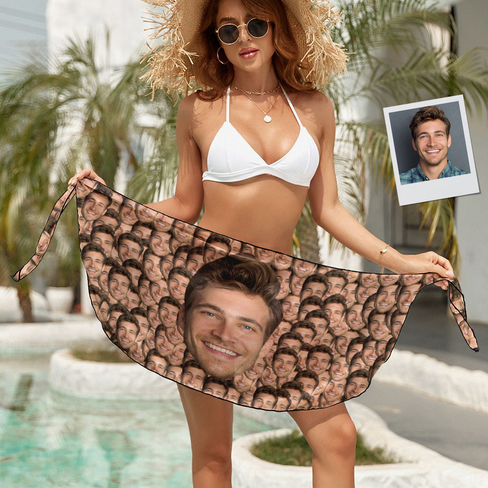 Custom Face - Personalized Beach Wrap