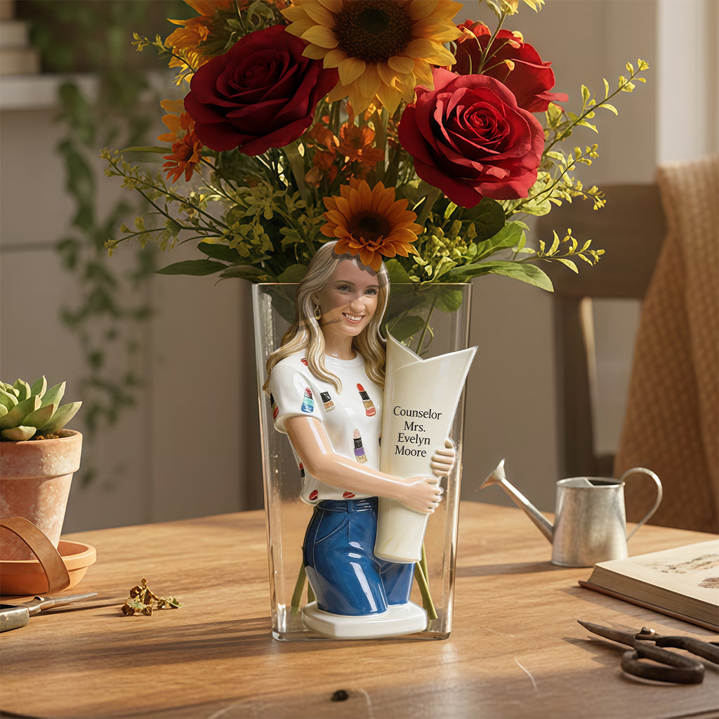 Custom Any Photo - Personalized Teacher Acrylic Pot