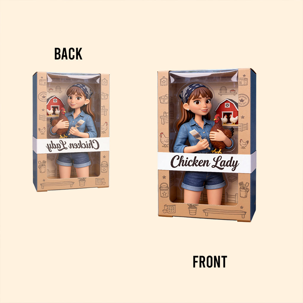 Chicken Lady - Personalized Chicken Custom Shaped Acrylic Plaque