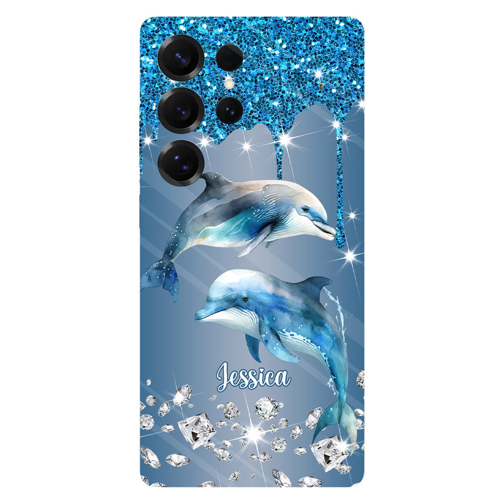 Beautiful Dolphins - Personalized Dolphin Full Print Phone Case