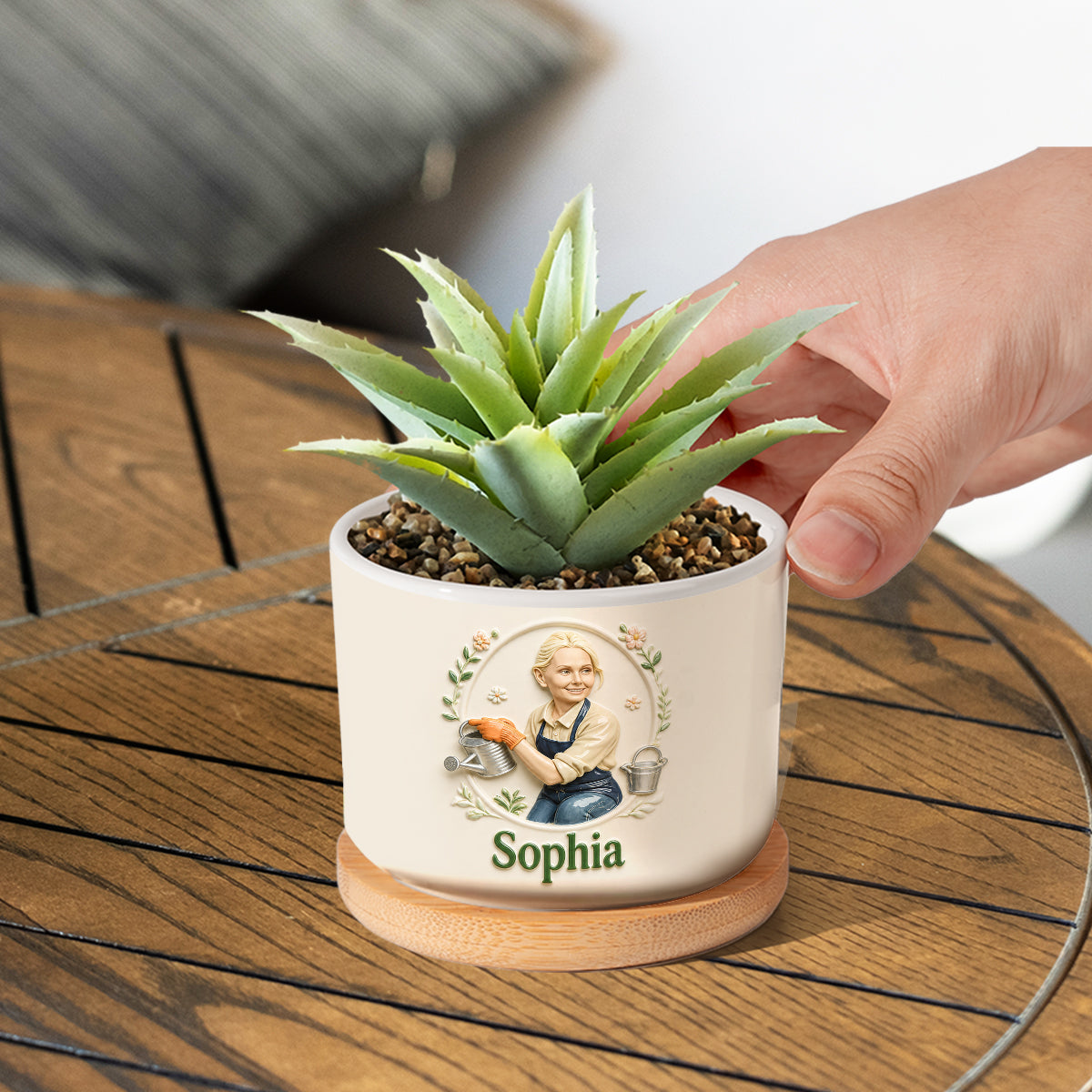Gifts For Gardeners - Personalized Gardening Ceramic Plant Pot