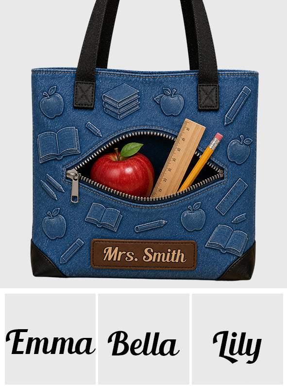 Love Being A Teacher - Personalized Teacher Tote Bag
