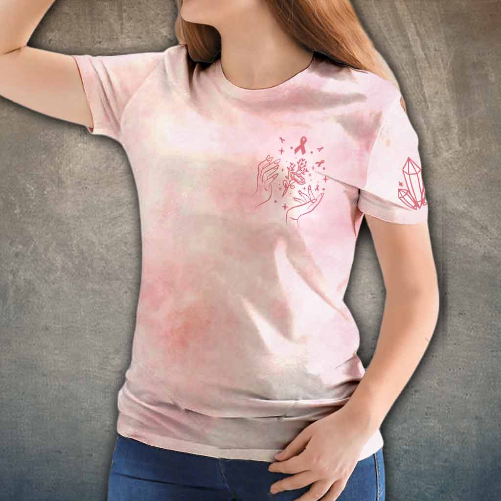 The Cure Breast Cancer Awareness All Over T-shirt and Hoodie