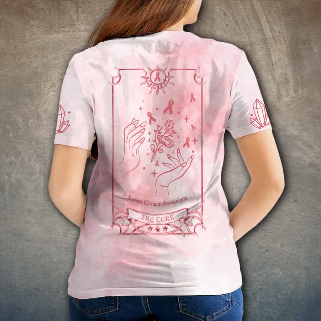 The Cure Breast Cancer Awareness All Over T-shirt and Hoodie