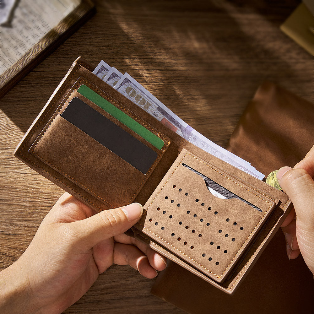 Any Photo - Personalized Engraved Photo Wallet Short Style
