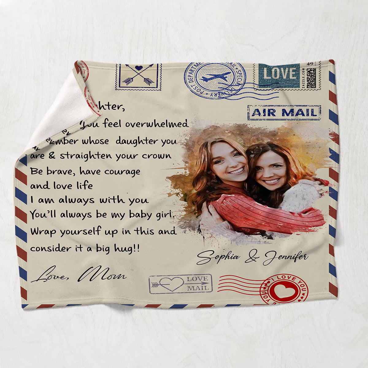 I Am Always With You - Personalized Daughter Blanket