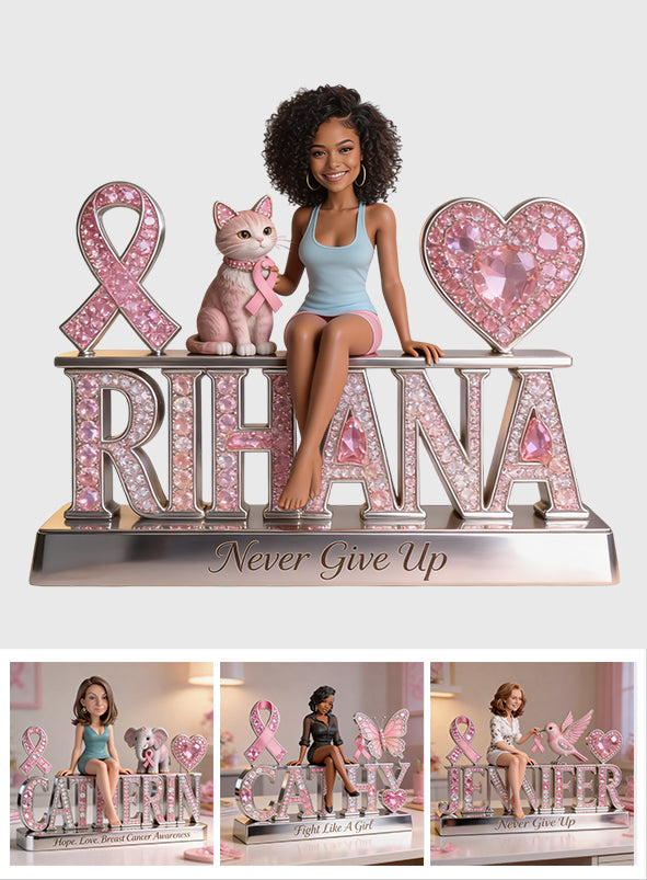 Breast Cancer Awareness - Personalized Breast Cancer Awareness Custom Shaped Acrylic Plaque