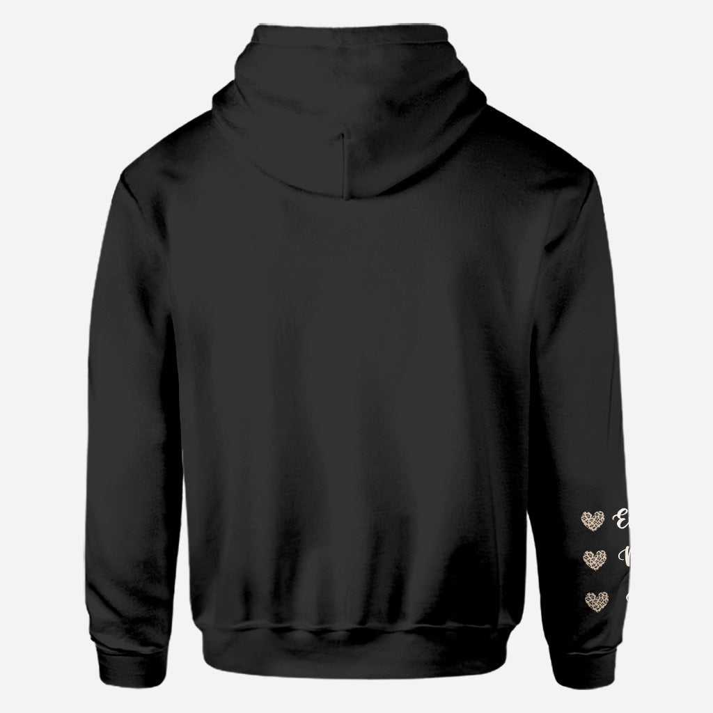 This Nana Wears Her Heart On Her Sleeve - Gift for grandma, mom, aunt - Personalized All Over Shirt
