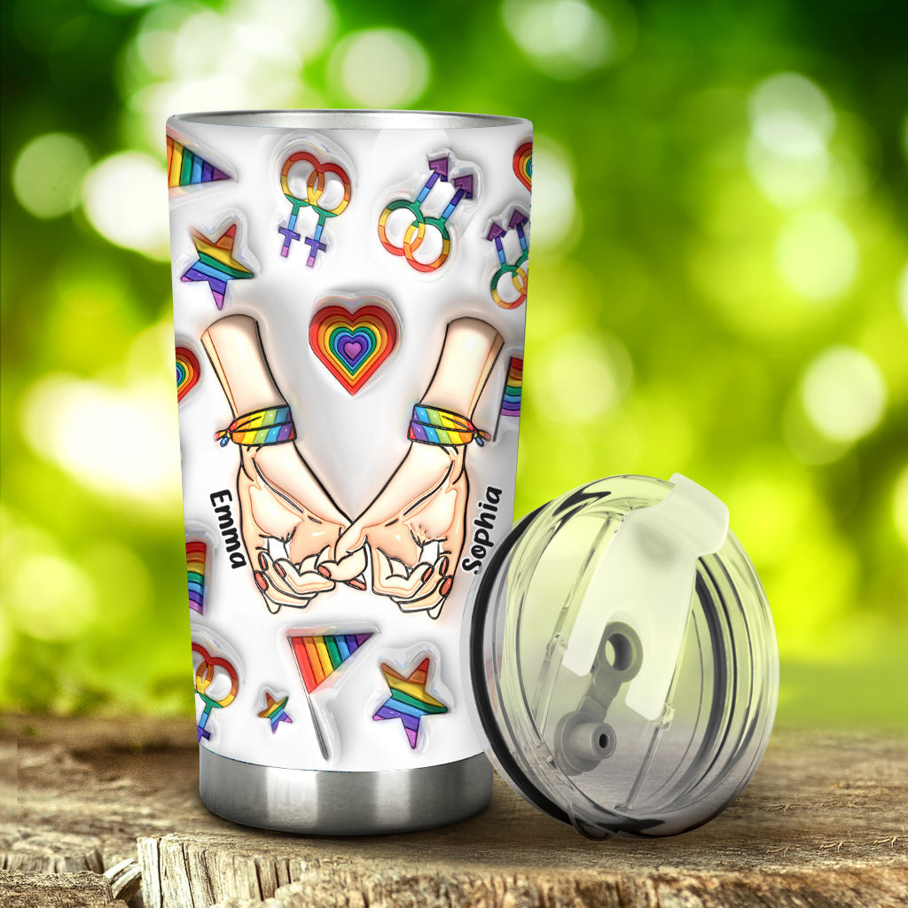 I Am Yours No Returns Or Refunds - Personalized LGBT Support Tumbler