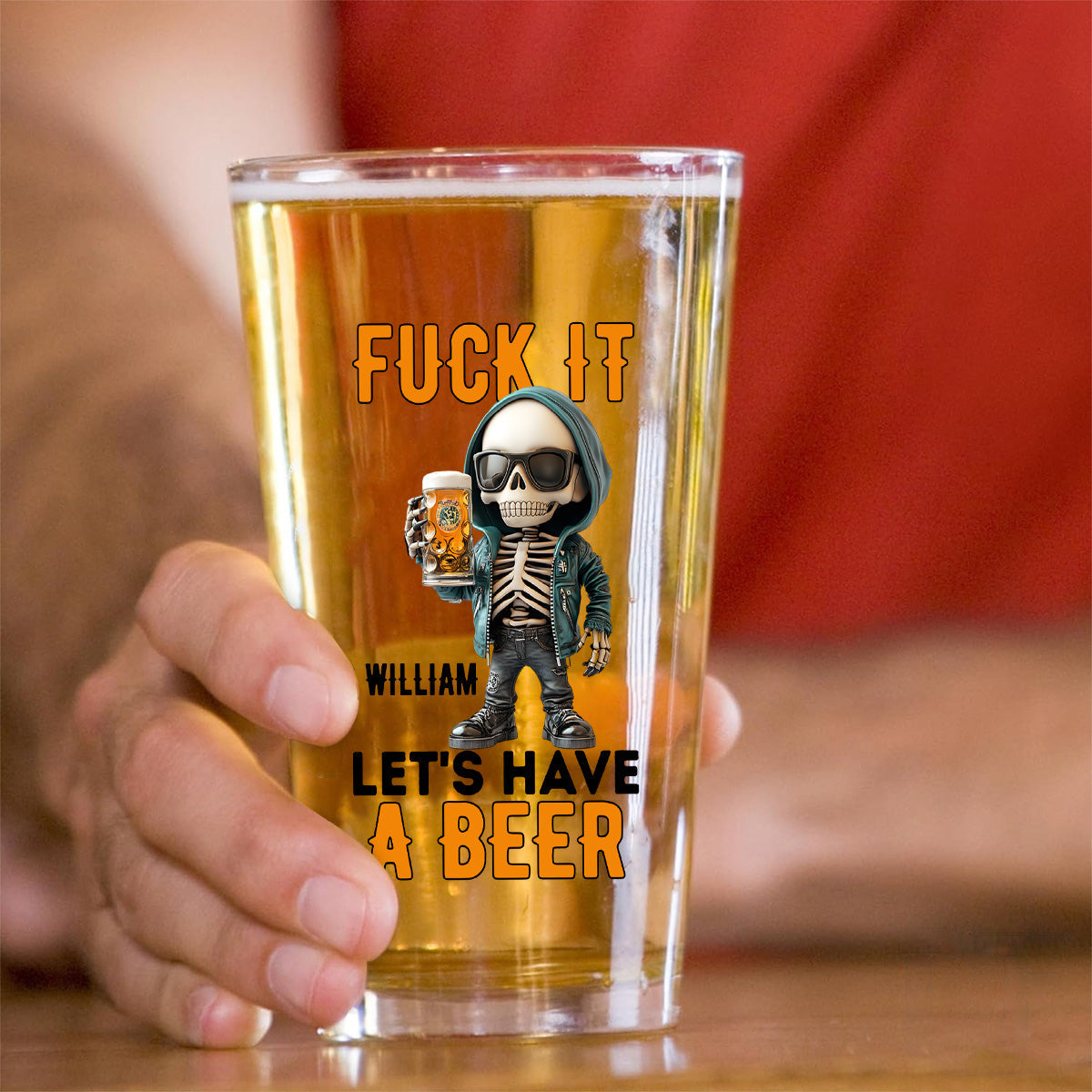 Let's Have A Beer - Personalized Beer Beer Glass