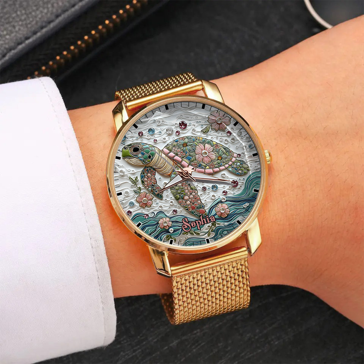 Beautiful Turtle - Personalized Turtle Women Hand Watch