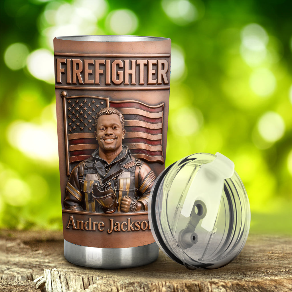 First In, Last Out - Personalized Firefighter Tumbler