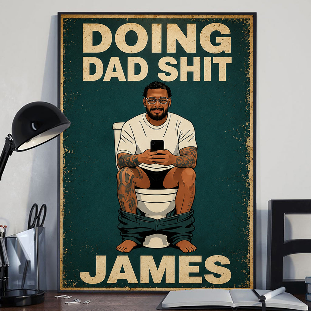 Best Time Of Day - Personalized Father Canvas And Poster