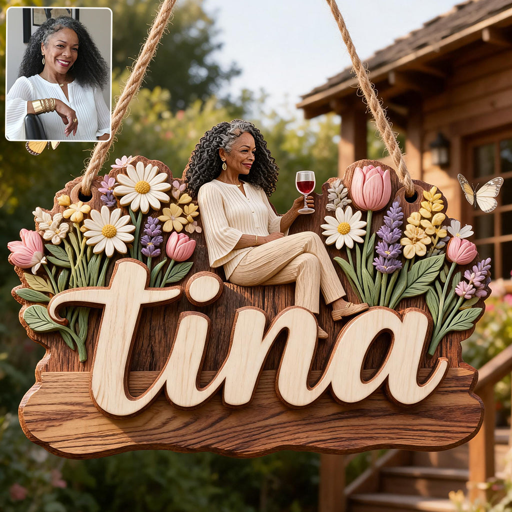 Custom Any Name My Beautiful Garden - Personalized Gardening 2 Layered Wood Sign / Wood Plaque