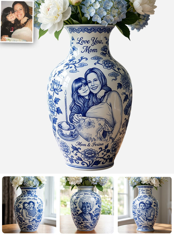 Custom Chinoiserie Style Gift For Mother/ Grandma/ Wife... - Personalized Mother Acrylic Pot
