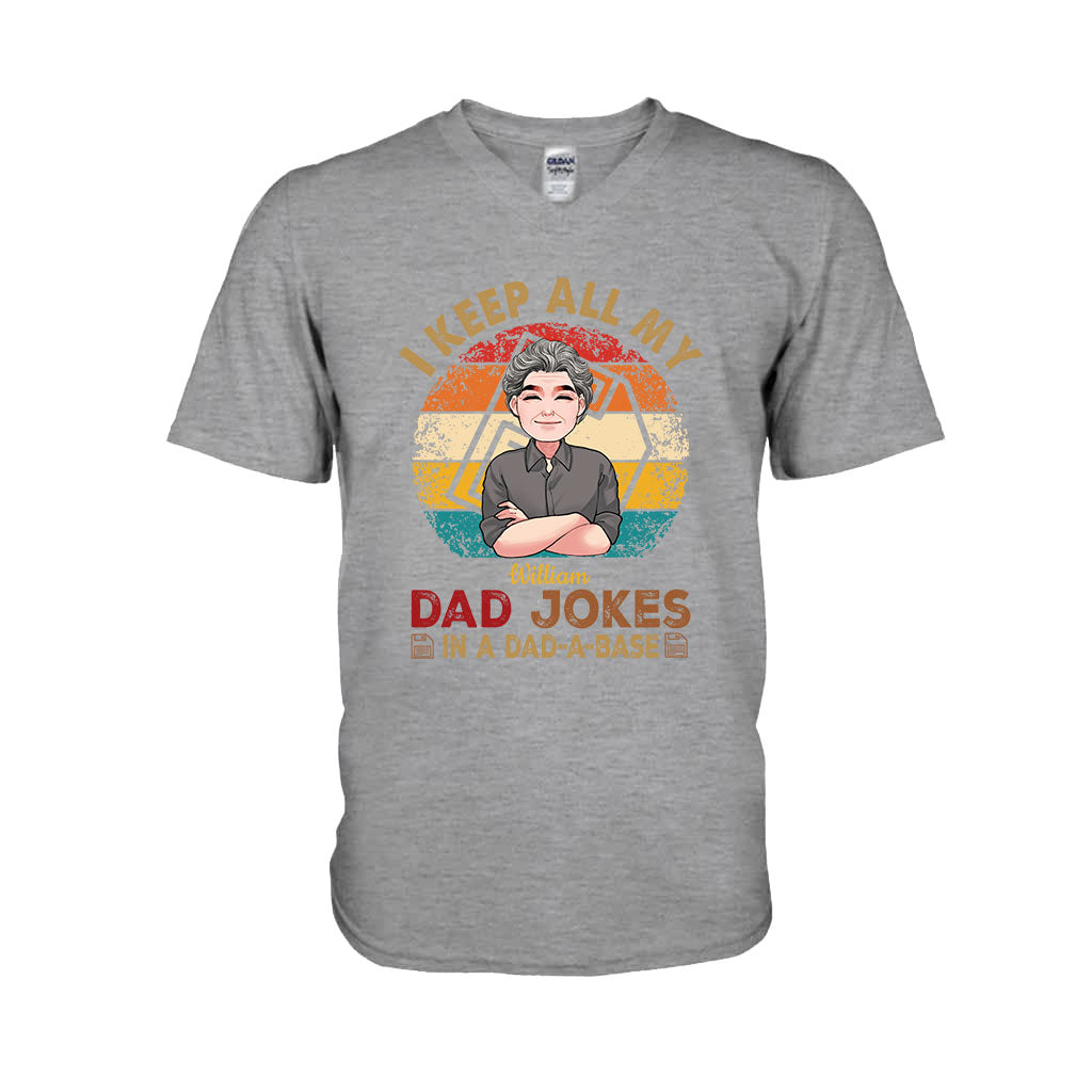 I Keep All My Dad Jokes - Personalized Father T-shirt And Hoodie