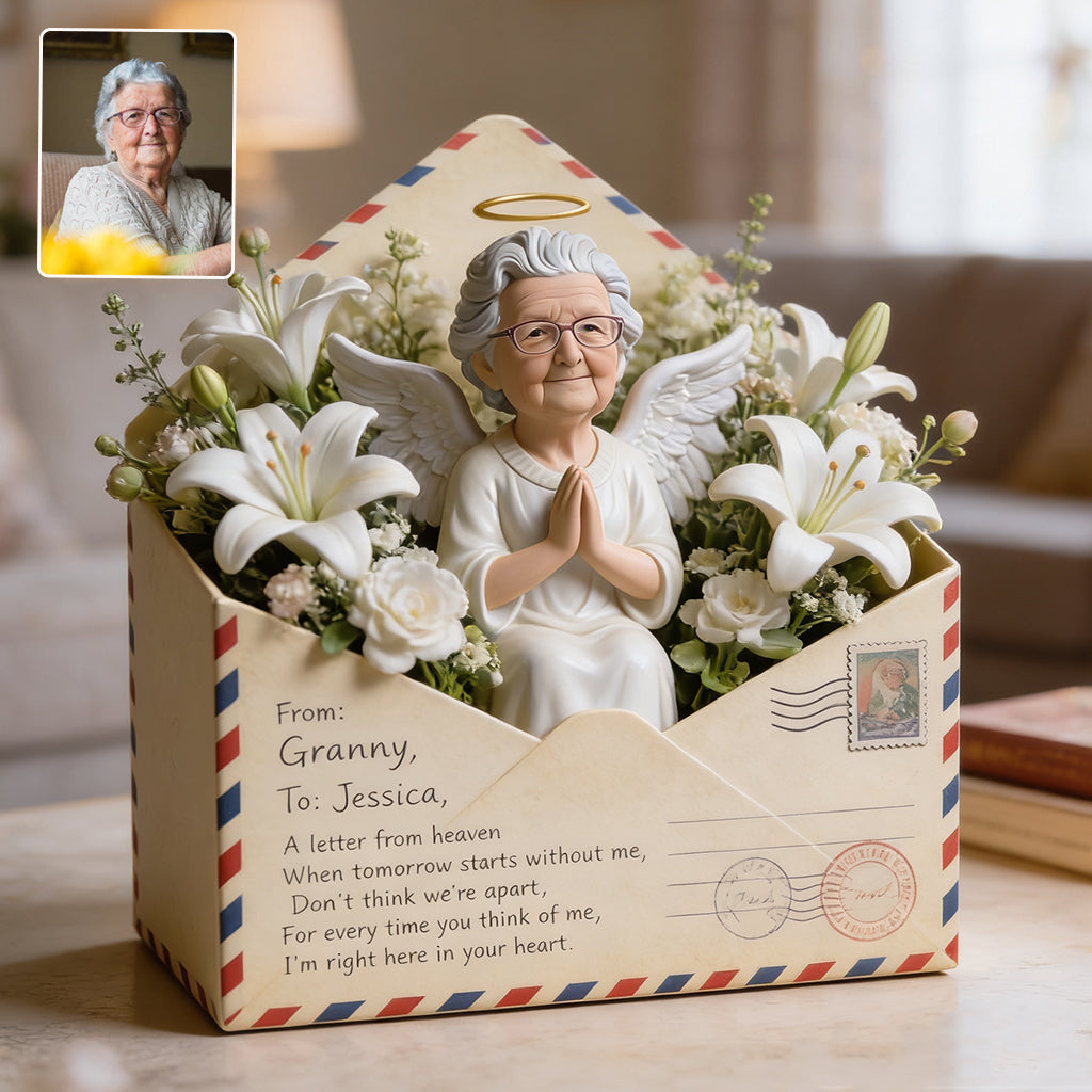 A Letter From Heaven - Personalized Memorial Custom Shaped Acrylic Plaque