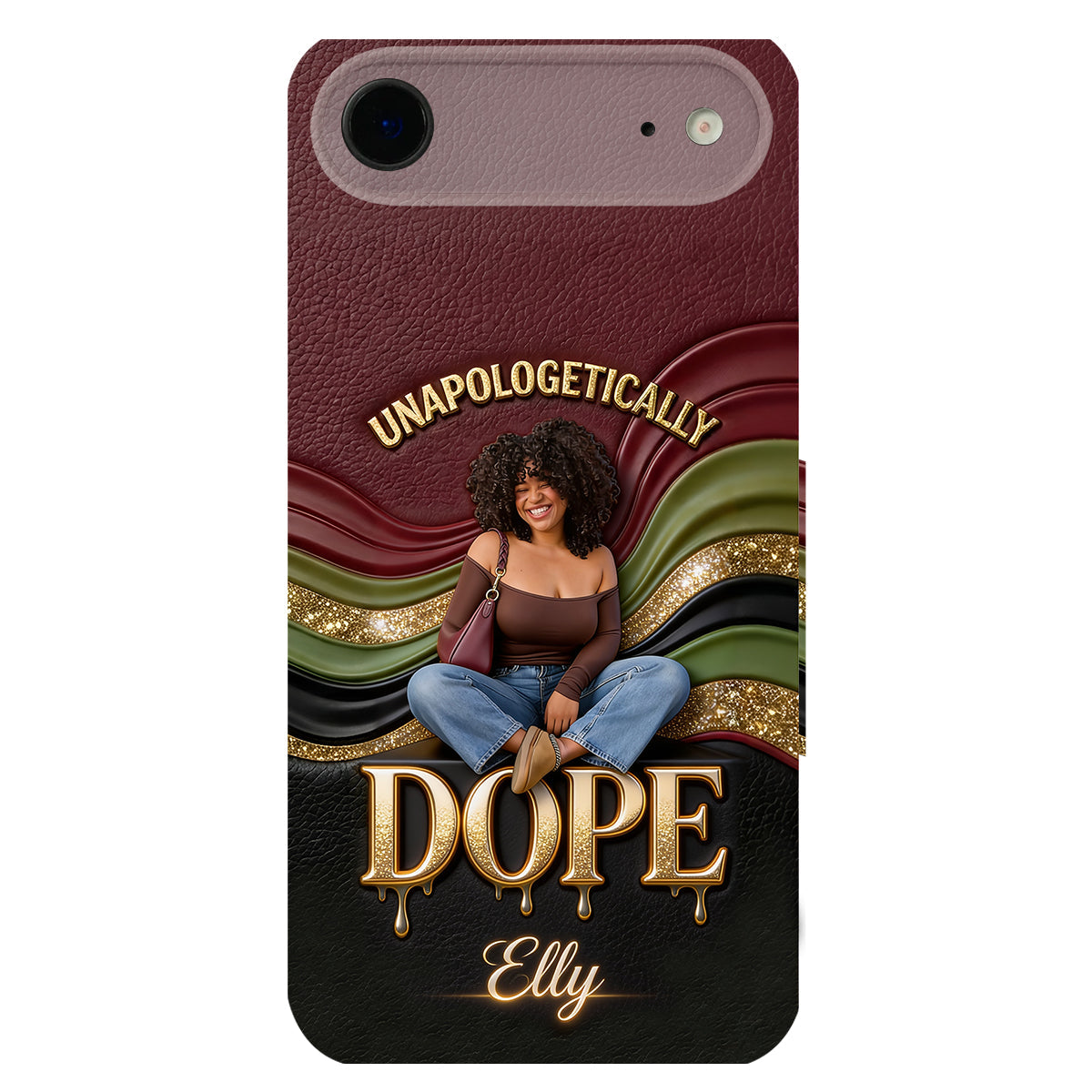 Happy Juneteeth, Black History, Black Pride - Personalized African American 3D Embossed Leather Phone Case