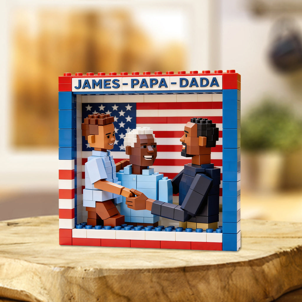 Best Dad Grandpa Ever - Personalized Father Custom Shaped Acrylic Plaque