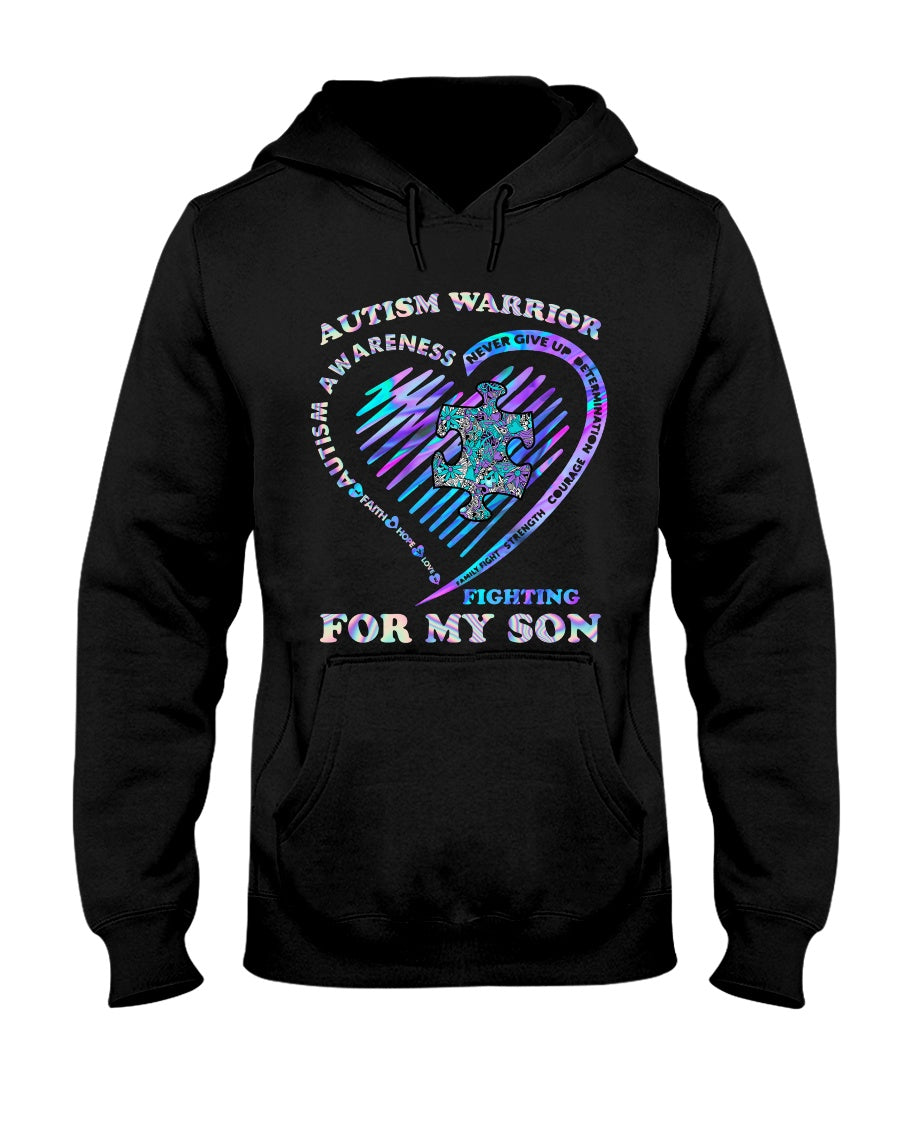 Autism Warrior - Autism Awareness T-shirt and Hoodie 0520