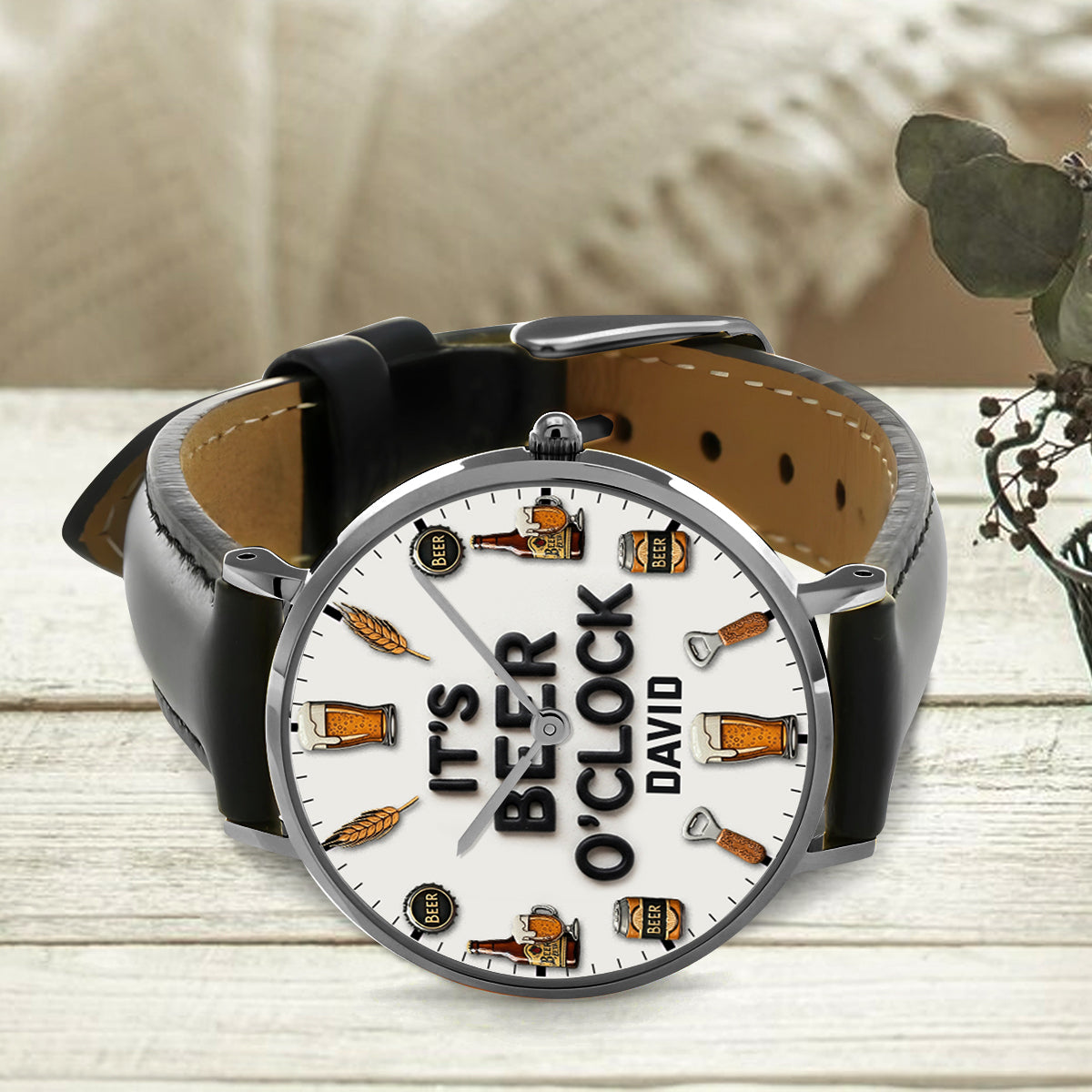 It's Beer Time - Personalized Beer Hand Watch