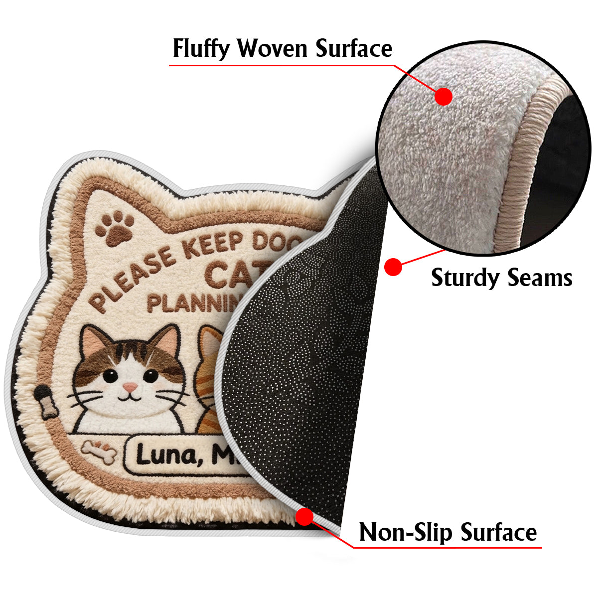 Custom Any Photo - Personalized Cat Non-Slip Tufted Rug