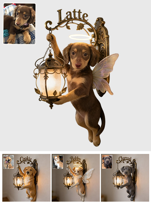 Dogs Brighten My Life - Personalized Dog Wooden Wall Mount Sign