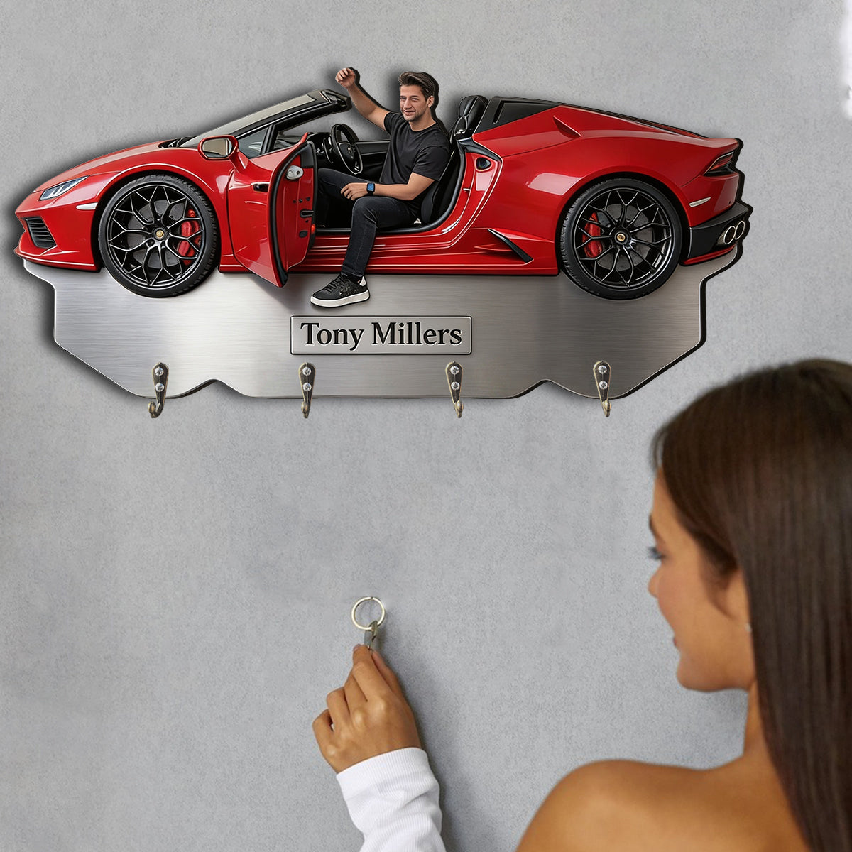 Best Ride - Personalized Car Lover Custom Shaped Hanging Rack