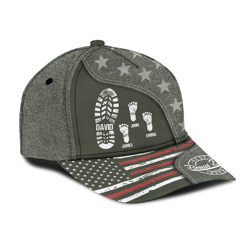 Best Bonus Dad Ever - Personalized Step Dad Classic Cap