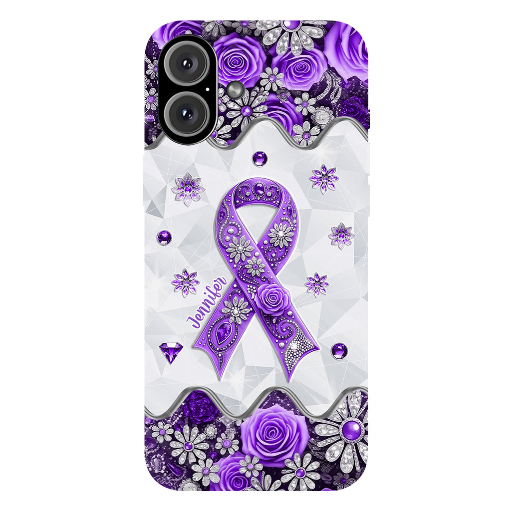 Cancer Awareness - Personalized Pancreatic Cancer Awareness Full Print Phone Case