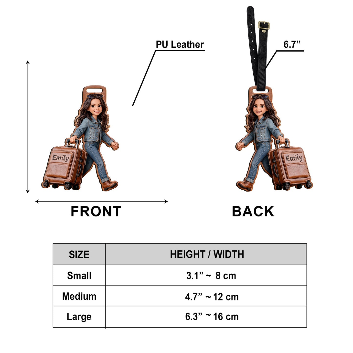 Custom Any Photo - Personalized Travelling Luggage Tag