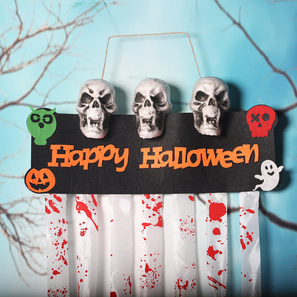 Bloody Skull - Halloween Door Curtain Decorations