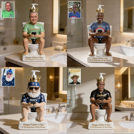 King Of The Throne - Personalized Father Pump Dispenser