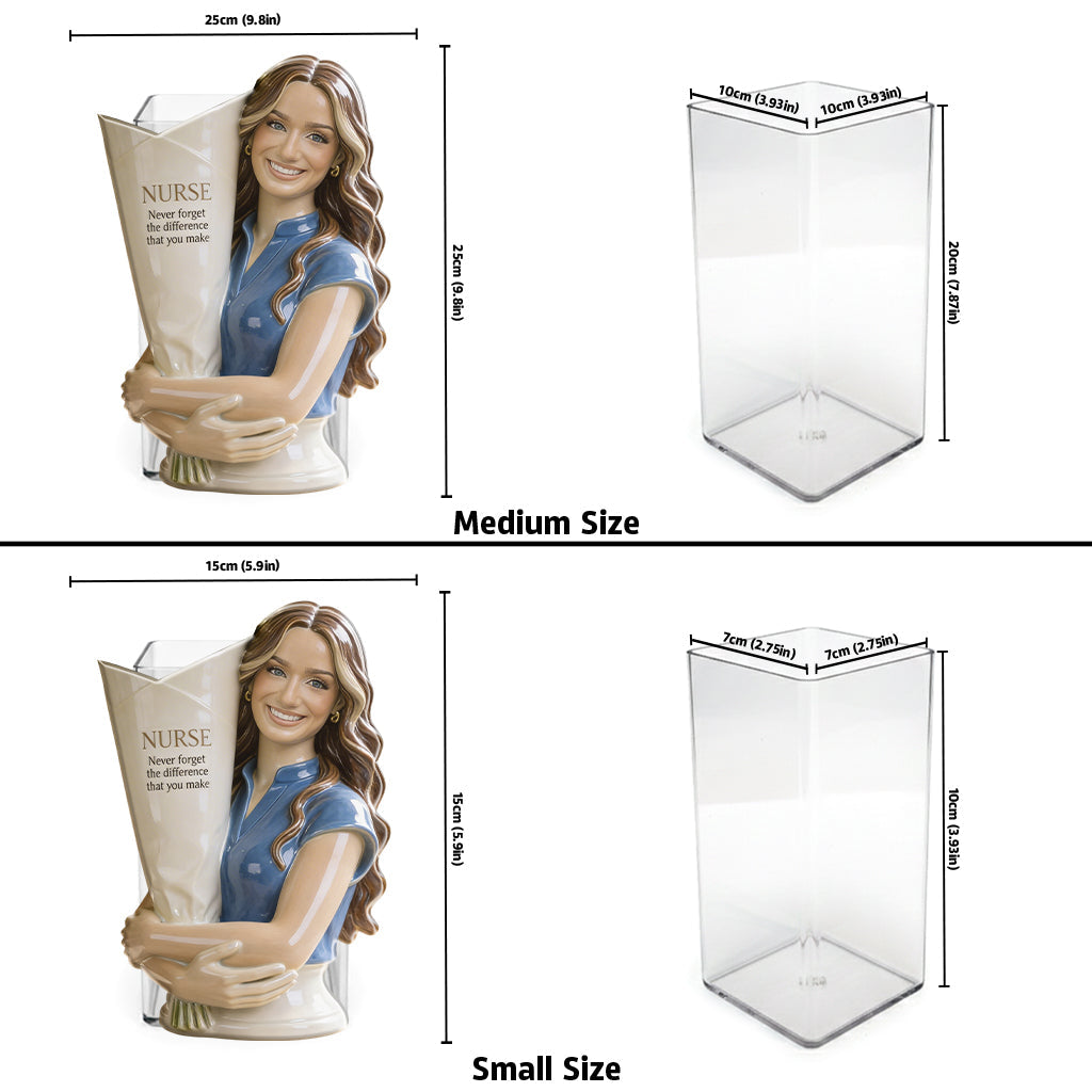 Custom Any Photo - Personalized Nurse Acrylic Pot