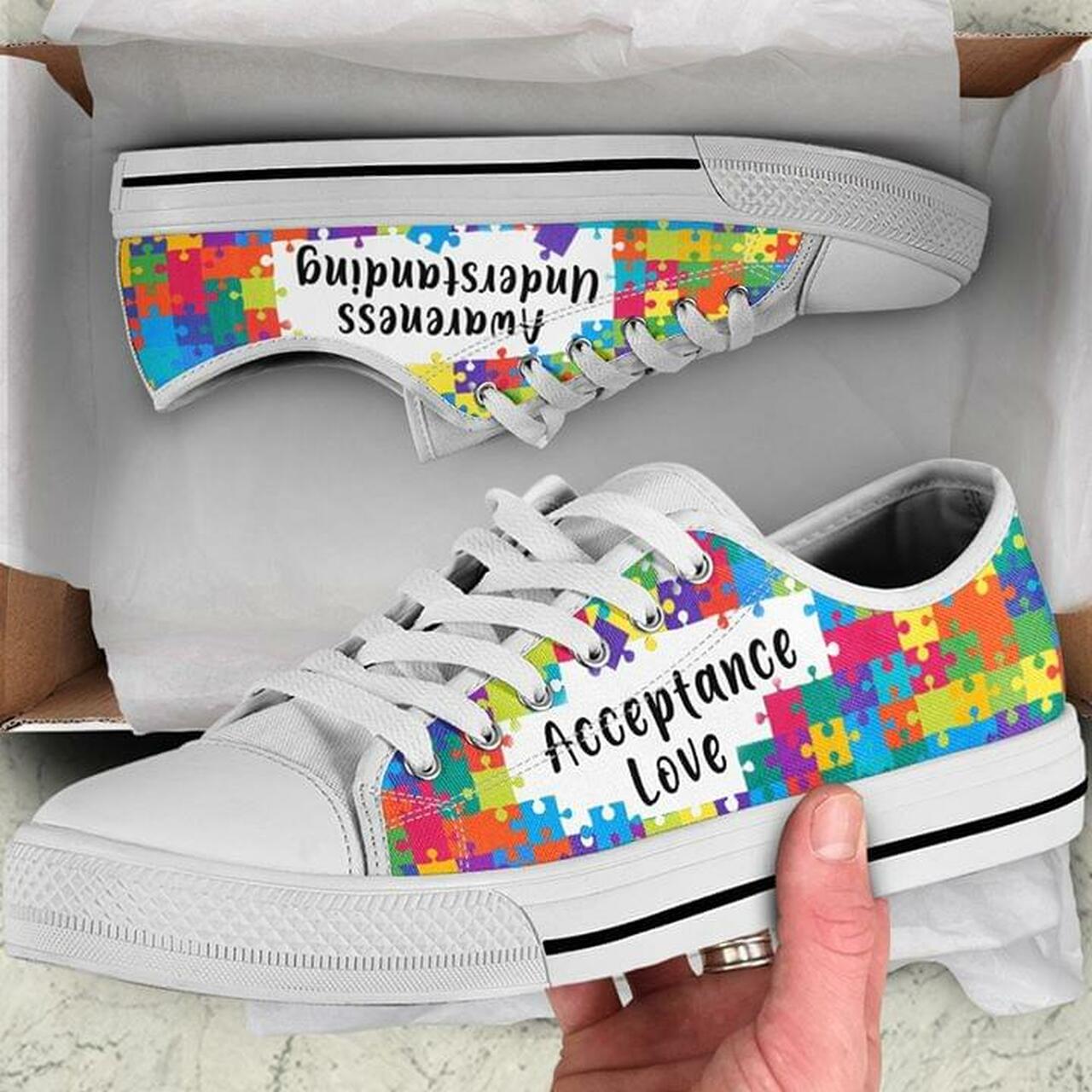 Acceptance Love - Autism Awareness Low Top Shoes 0921