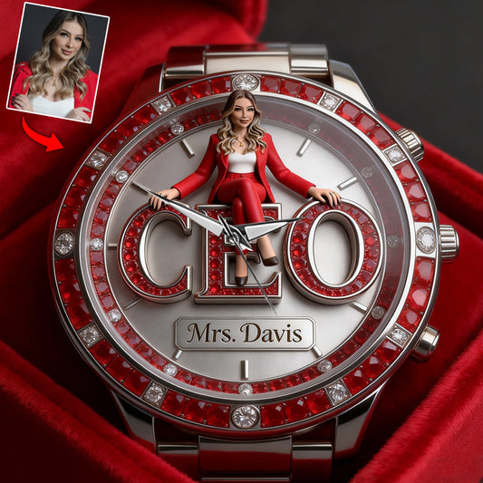 Custom Any Photo - Personalized Colleague Women Hand Watch