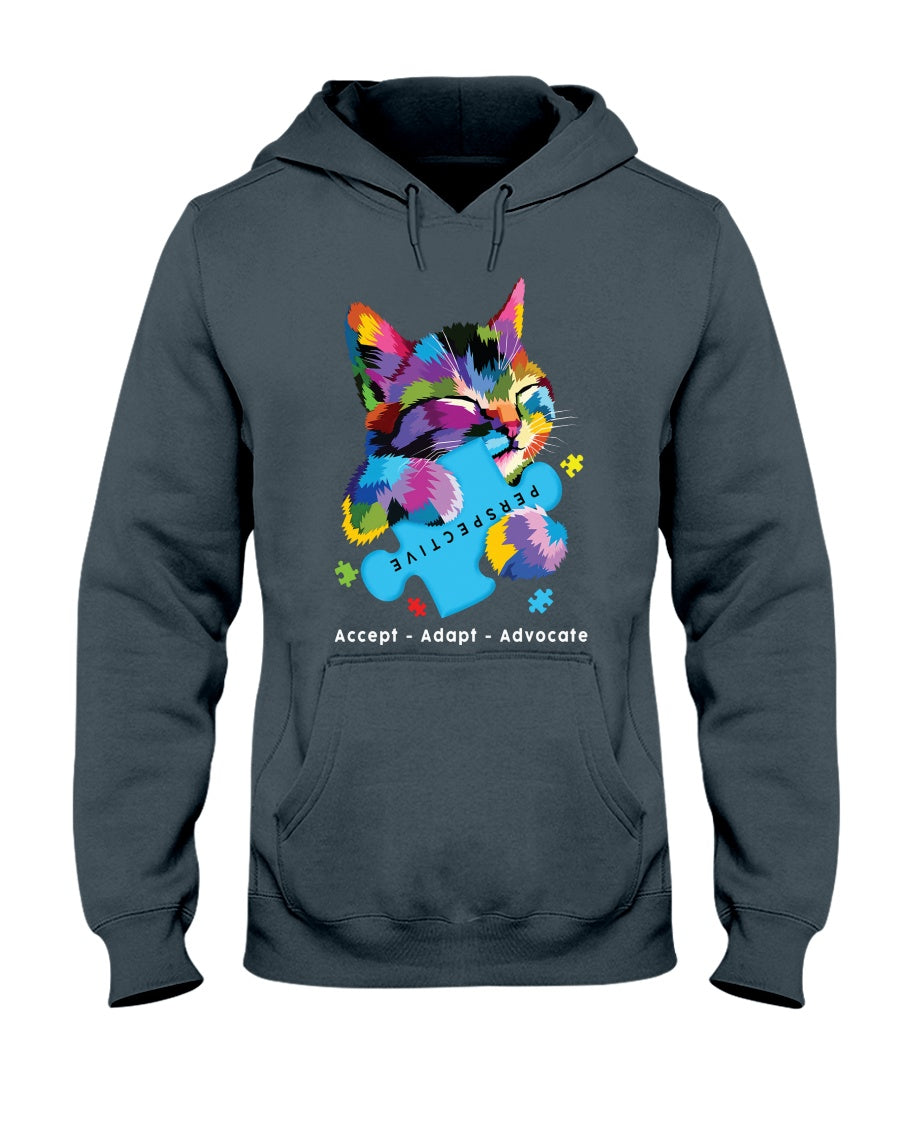 Accept Adapt Advocate - Autism Awareness T-shirt and Hoodie 0921