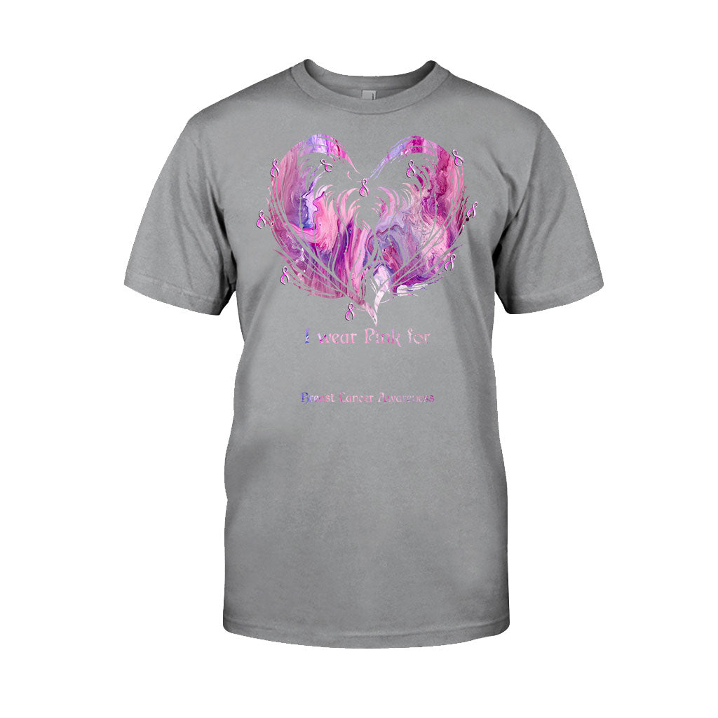 I Wear Pink - Breast Cancer Awareness Personalized T-shirt And Hoodie