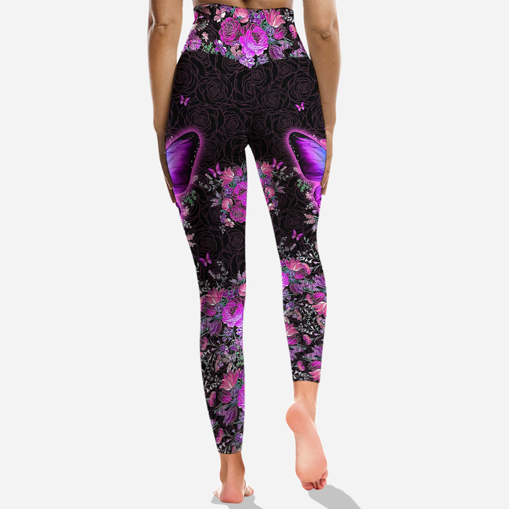 Beautiful Butterflies - Personalized Butterfly Hoodie and Leggings