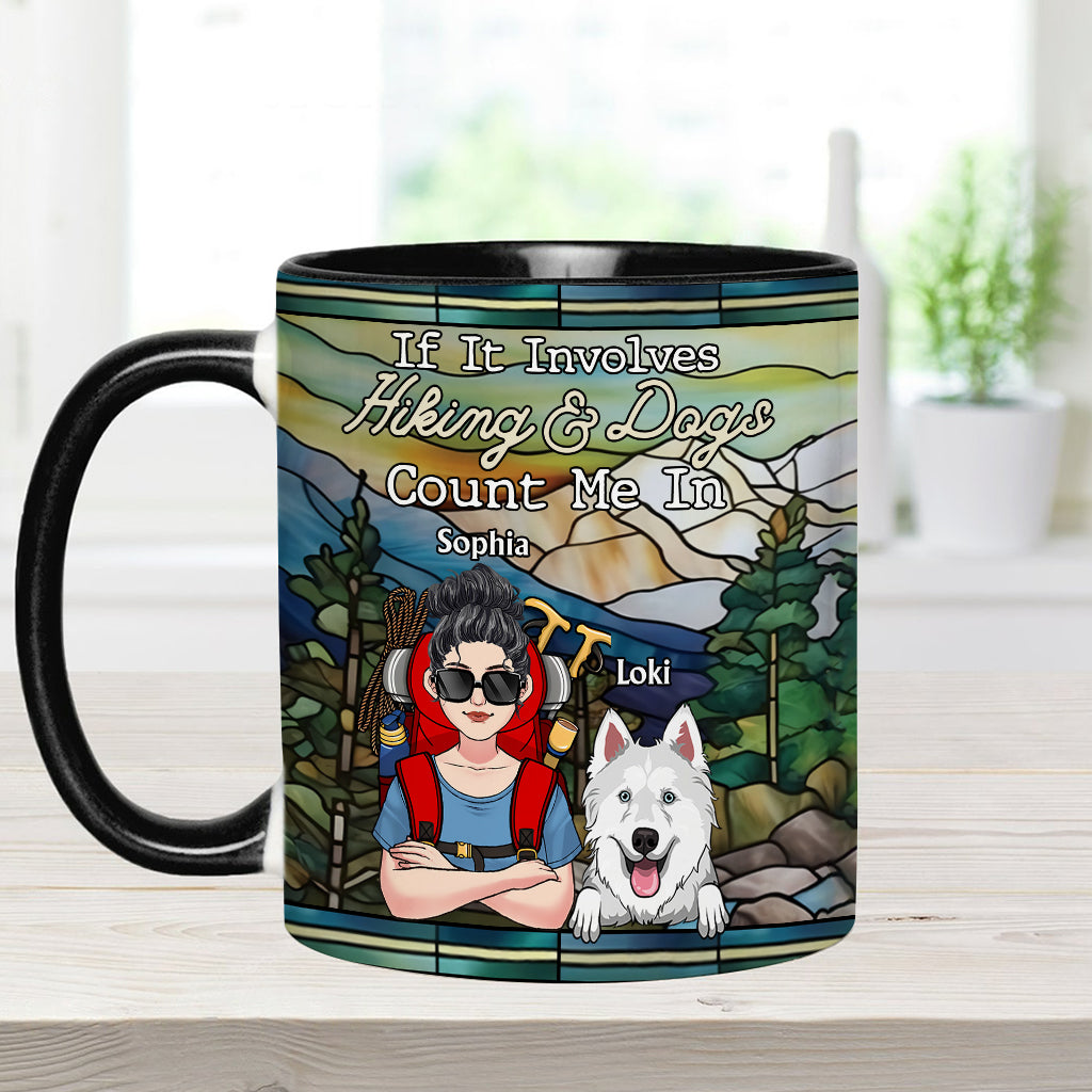 And She Lived Happily Ever After - Personalized Hiking Accent Mug