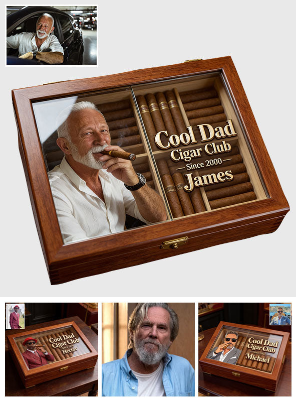 Cool Dad - Personalized Father Wooden Box